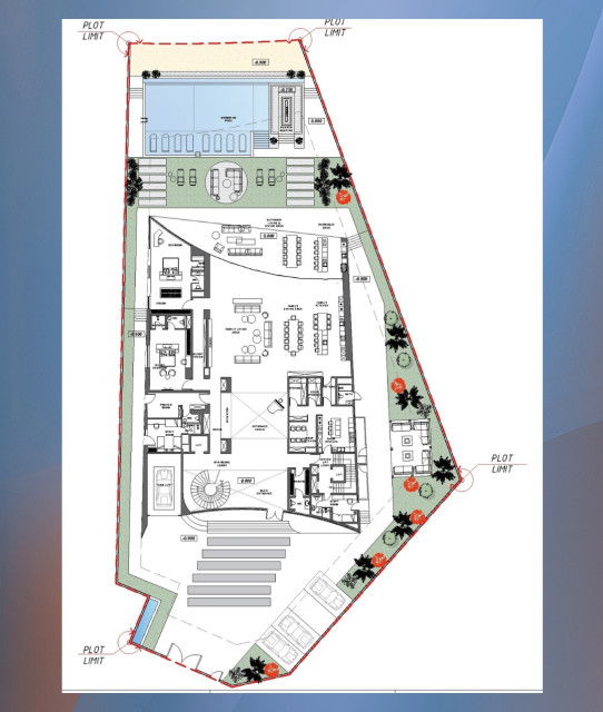 مخطط الفيلا الفاخرة 9