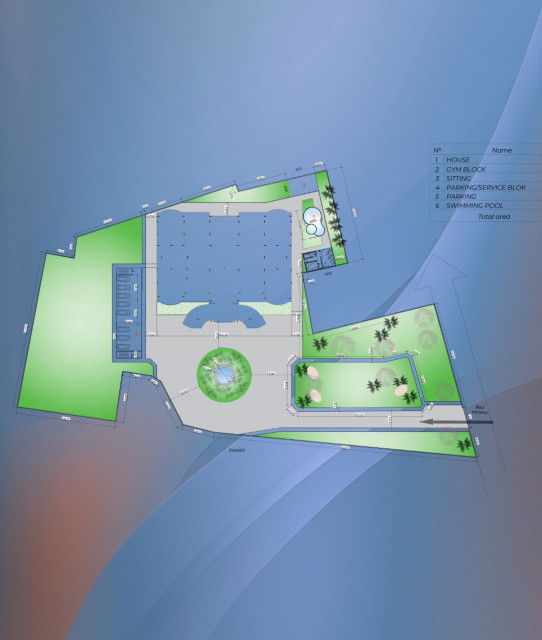 مخطط منزل فاخر في الامارات