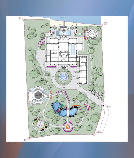 مخطط طابق فيلا فاخر في الإمارات