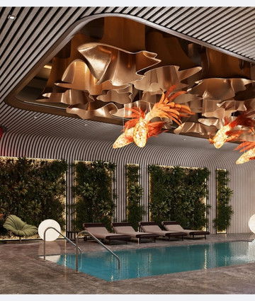 Потрясающий роскошный бассейн