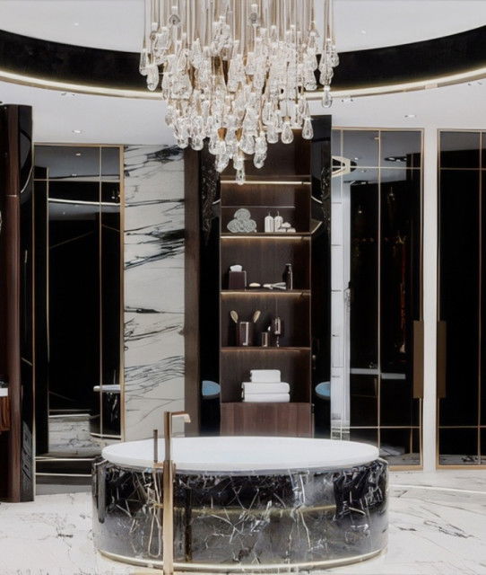 AN OPEN-SPACED SETTING FOR THE MASTER BATHROOM