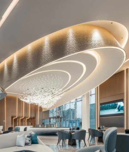 تجهيز وديكور داخلي لمعارض البيع