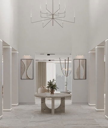 تصميم مدخل رئيسي حديث فاخر