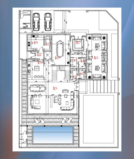 خطة فيلا فاخرة - أبو ظبي