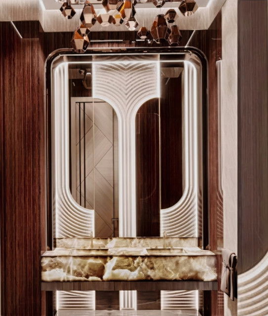 Роскошный дизайн ванной комнаты