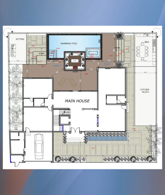 مخطط الفيلا الفاخرة 15