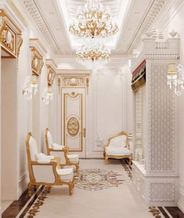 Роскошный дизайн входной зоны дома