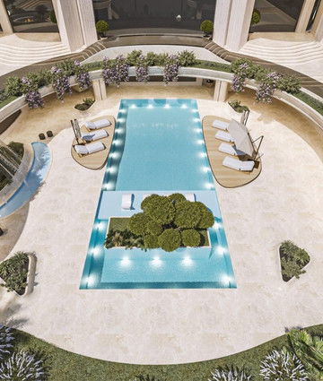 Элегантный дизайн бассейна