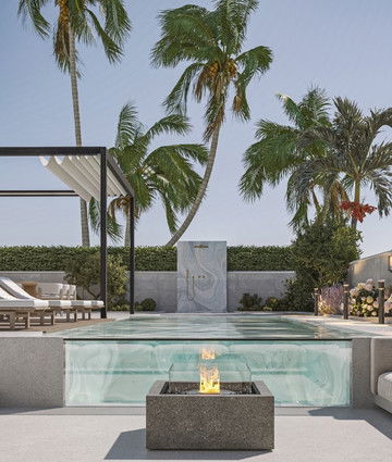 Swimming Pool in Oriental style