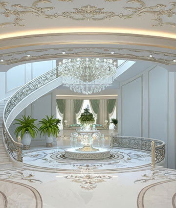 Villa hall entrance interior