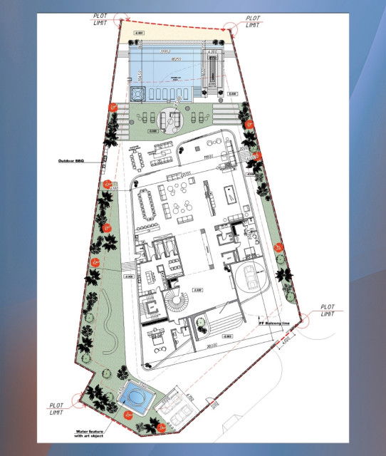 План роскошной виллы «Villa 6»