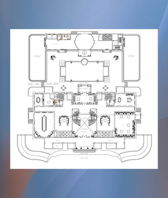 Villa floor plan in Dubai