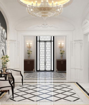 MOST LUXURIOUS ENTRANCE AREA BY INTERIOR DESIGNERS IN DUBAI