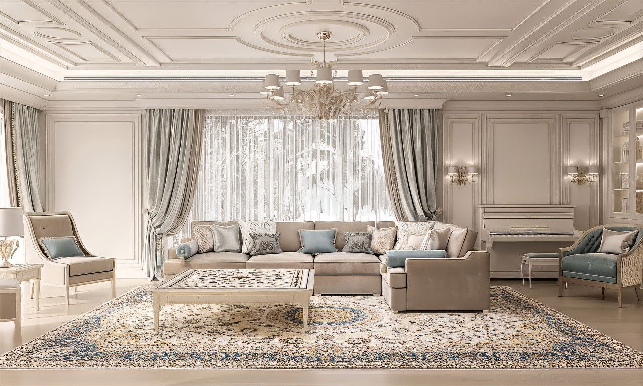 Роскошный дизайн интерьера виллы в Дубае