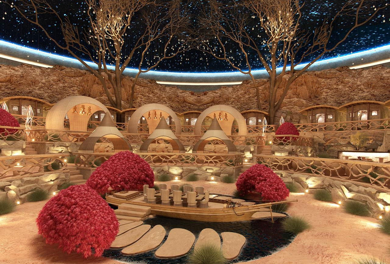 Starry restaurant interior