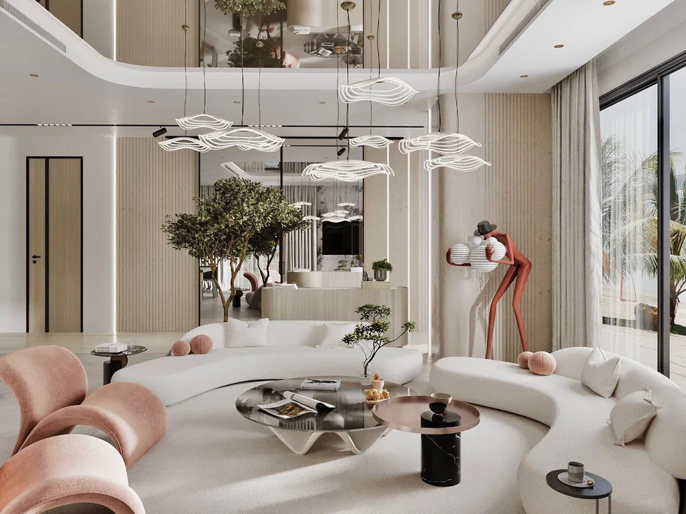 Luxury villa interior at Sobha Hartland in Dubai