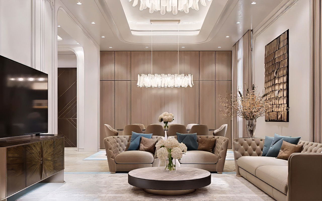 Most Luxurious Chic  Style Living Room