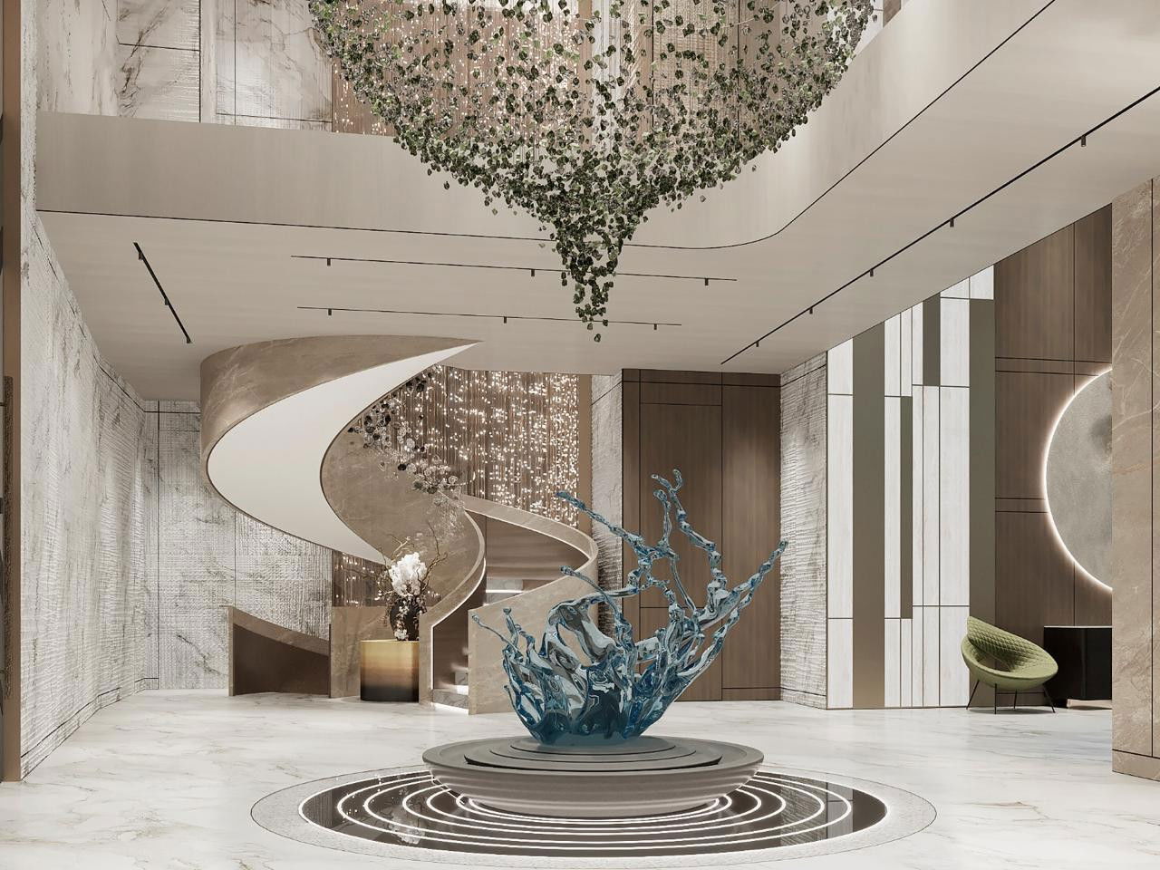 Гармоничный дизайн интерьера вилл в Дубае