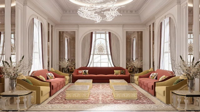 مجلس الضيف في الفيلا