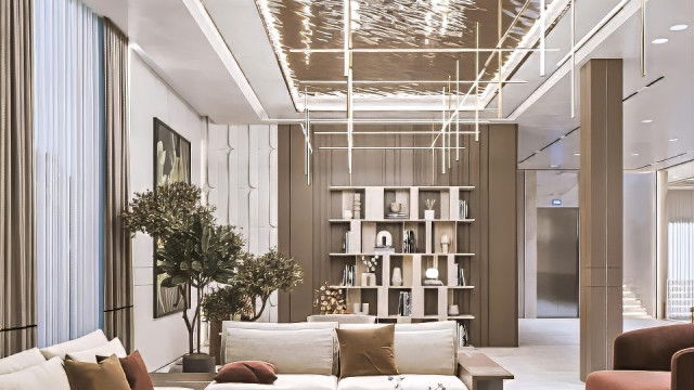 Living Room with Bright Character