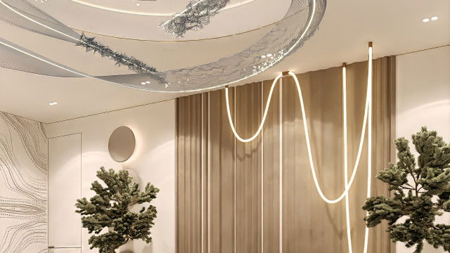 غرفة المعيشة بأسلوب معاصر