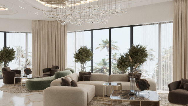 Living Room in Chocolate Colors