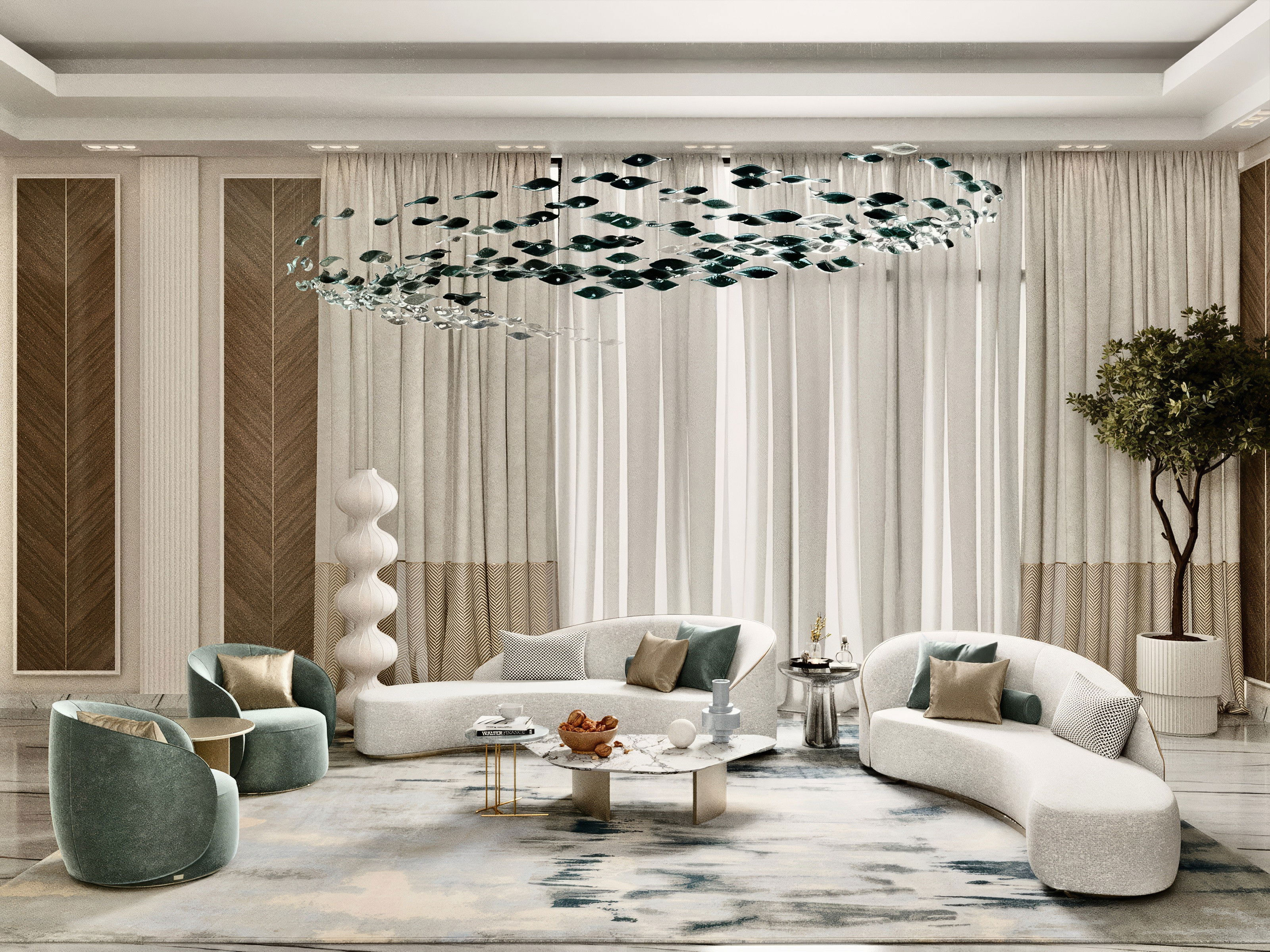 Дизайн уютной гостиной