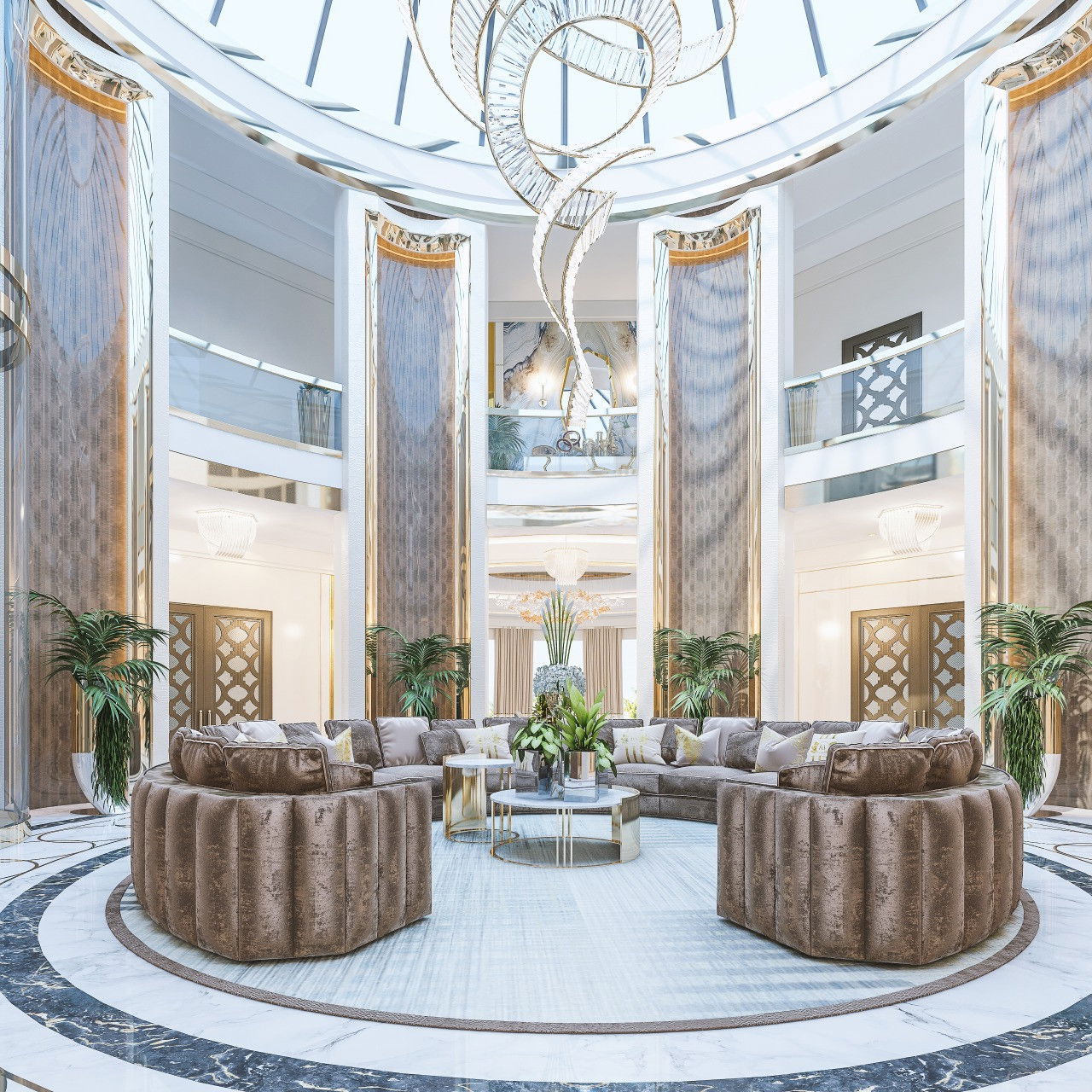 Комфортный семейный интерьер виллы