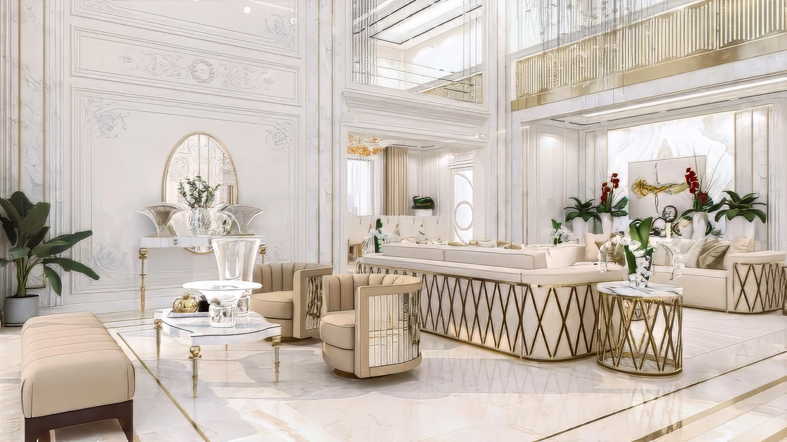 22 Carat villa interior on Palm Jumeirah, Dubai