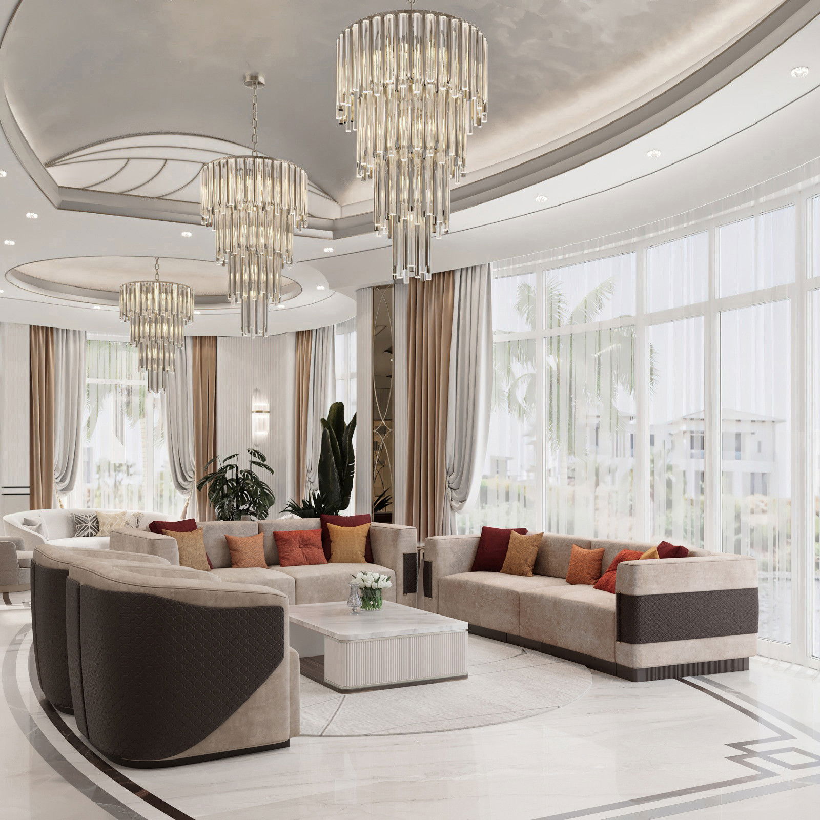 Интерьер семейной виллы — комфорт и роскошь