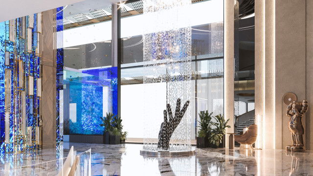 Dubai Island — подводный роскошный дизайн интерьера в Дубае