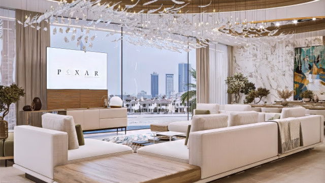 تصميم داخلي لغرفة المعيشة نيويورك