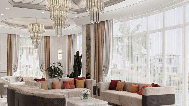 تصميم داخلي فاخر حديث لفيلا