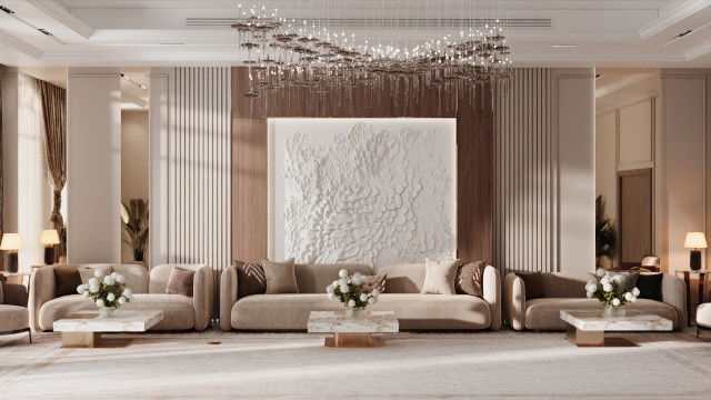 Декор маджлиса в современном стиле