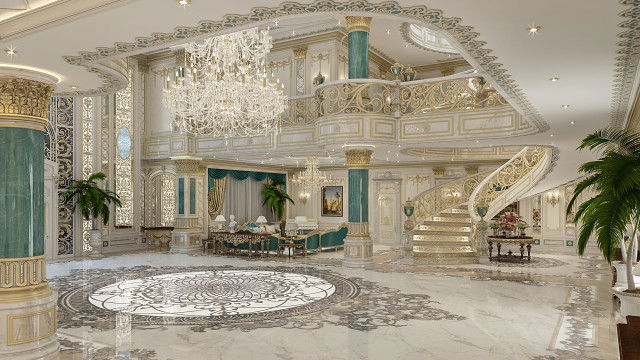 Дизайн интерьера королевской виллы в ОАЭ