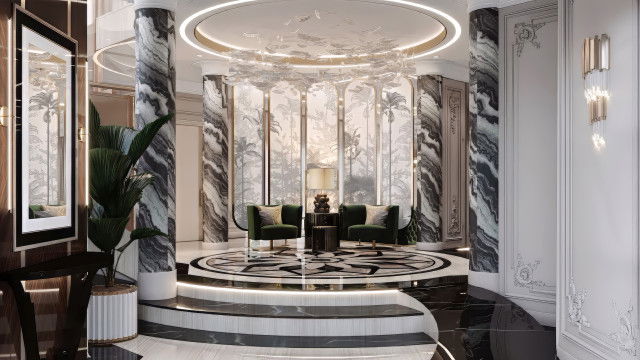 التجديد الداخلي لفيلا في نخلة الجميرا