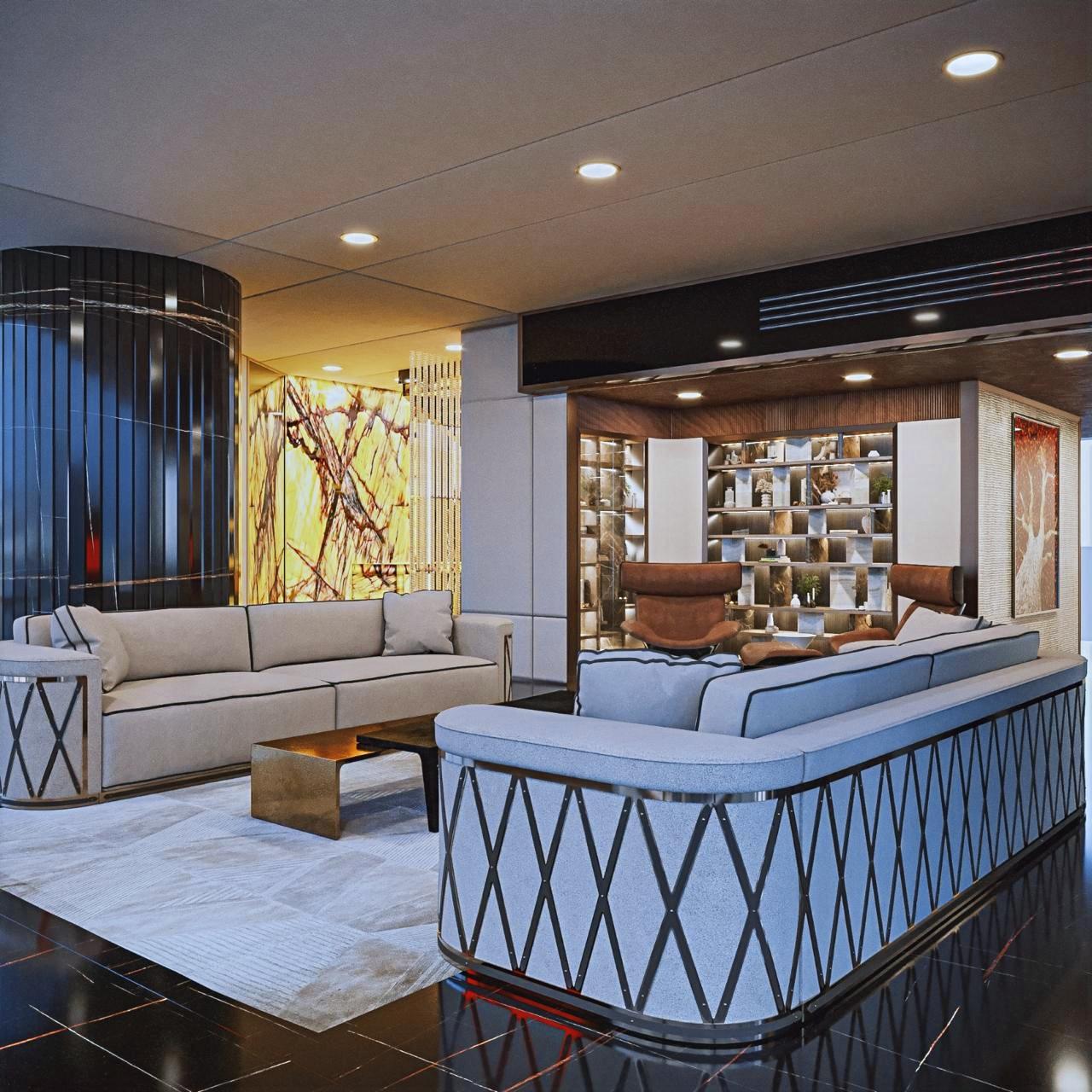 تصميم مريح لغرفة معيشه