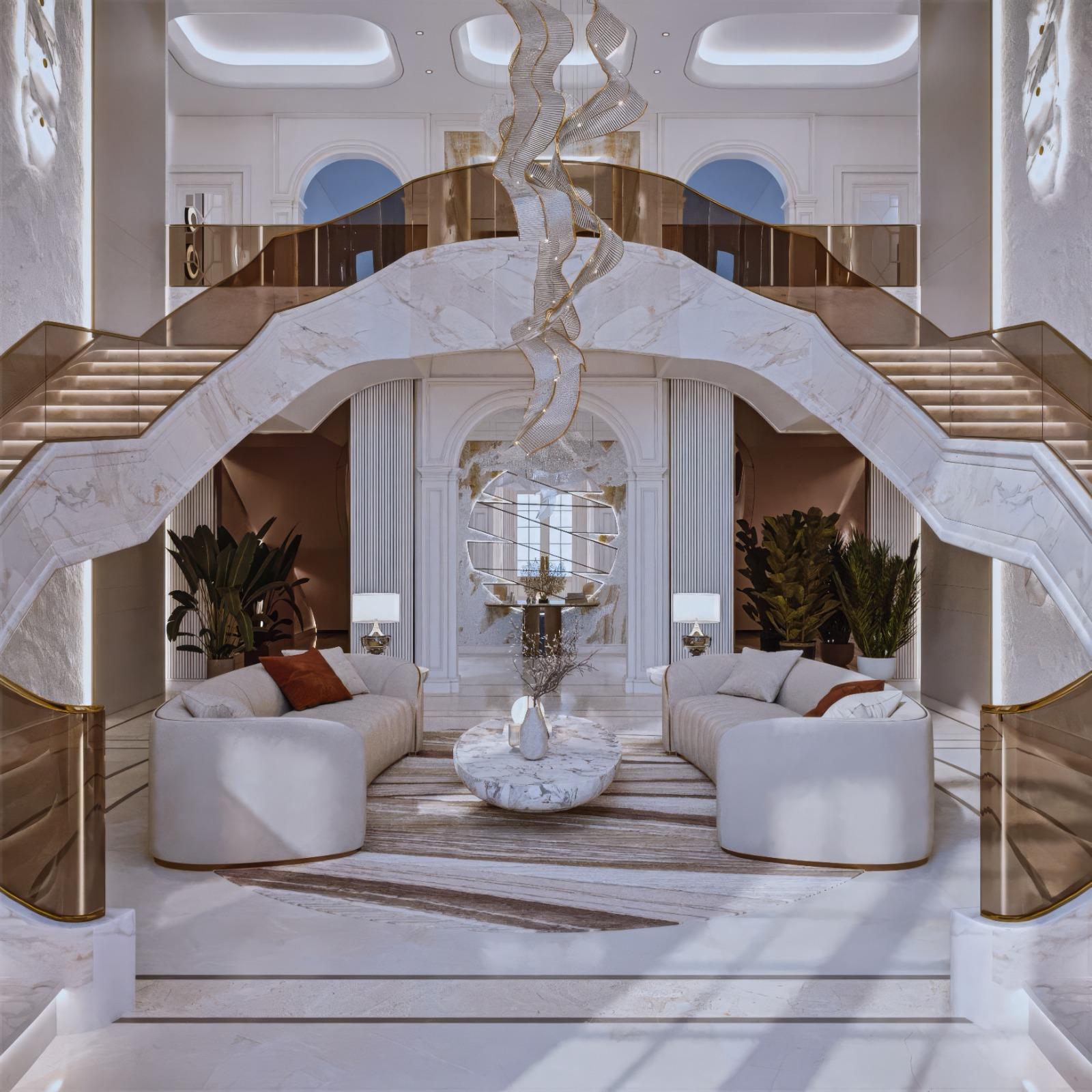 Современно-классическая гостиная