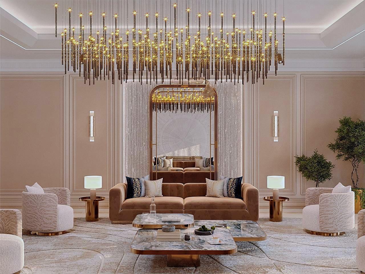تصميم داخلي ملكي للمجلس