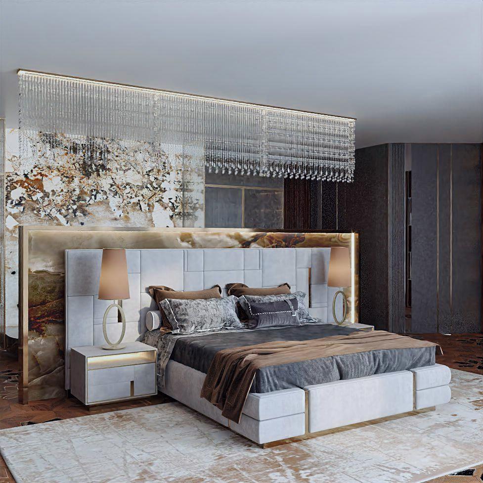 Великолепная спальня в стиле ар-деко