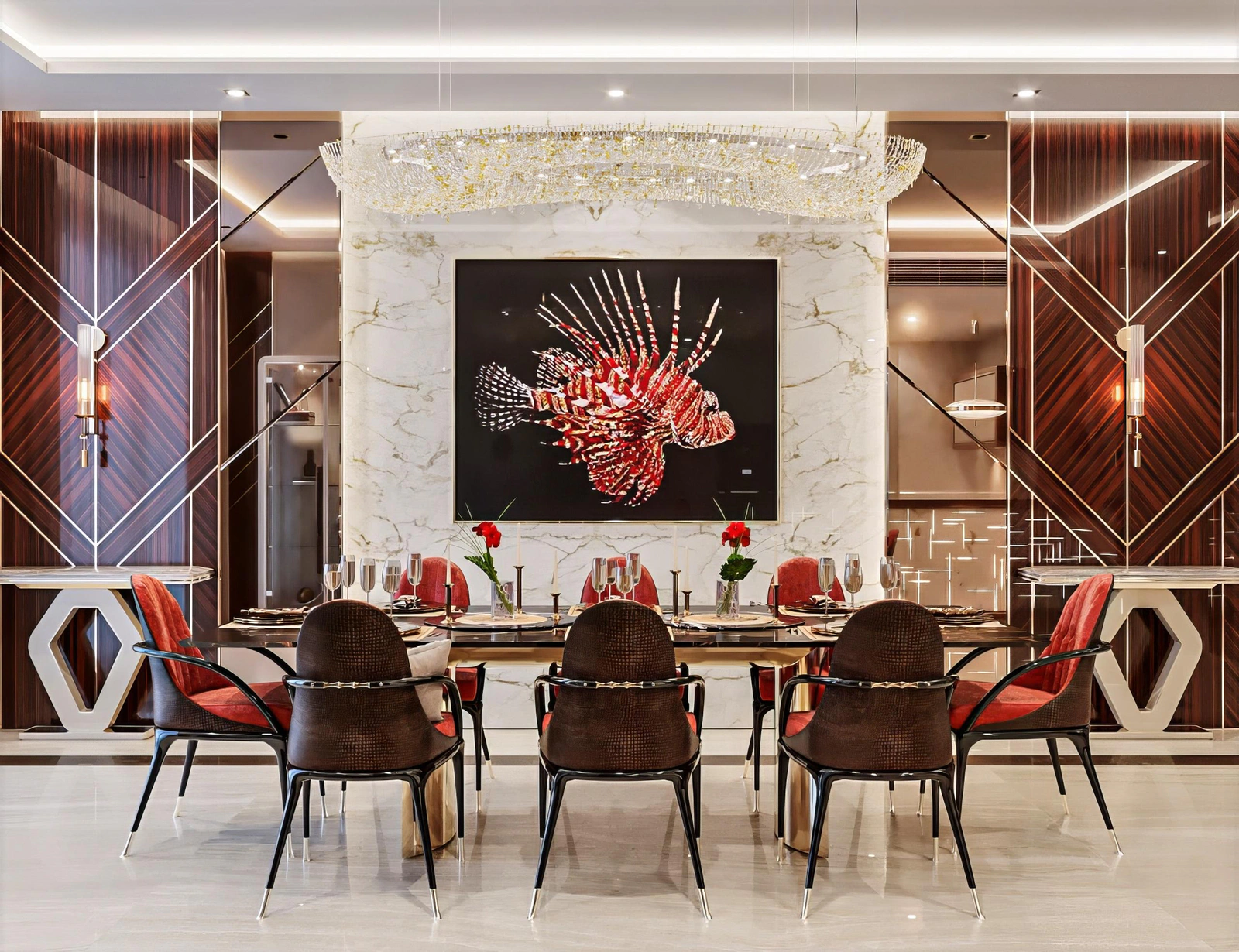 Luxury apartment interior at JBR Beach Resort, Dubai