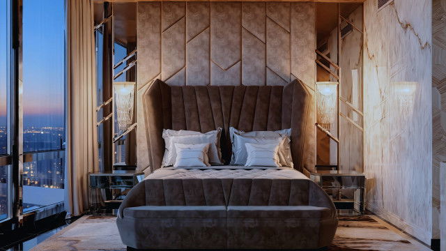 Bright bedroom design