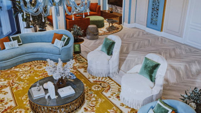 Modern luxury living room interior