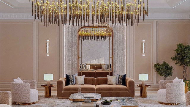 تصميم داخلي ملكي للمجلس