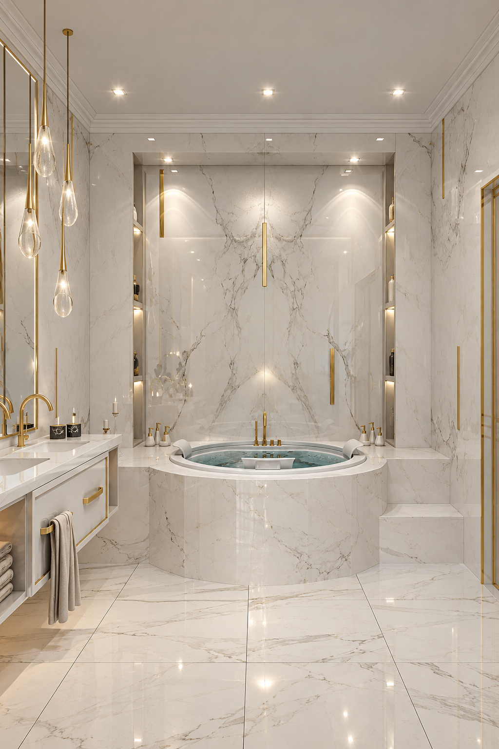 Modern bathroom interiors