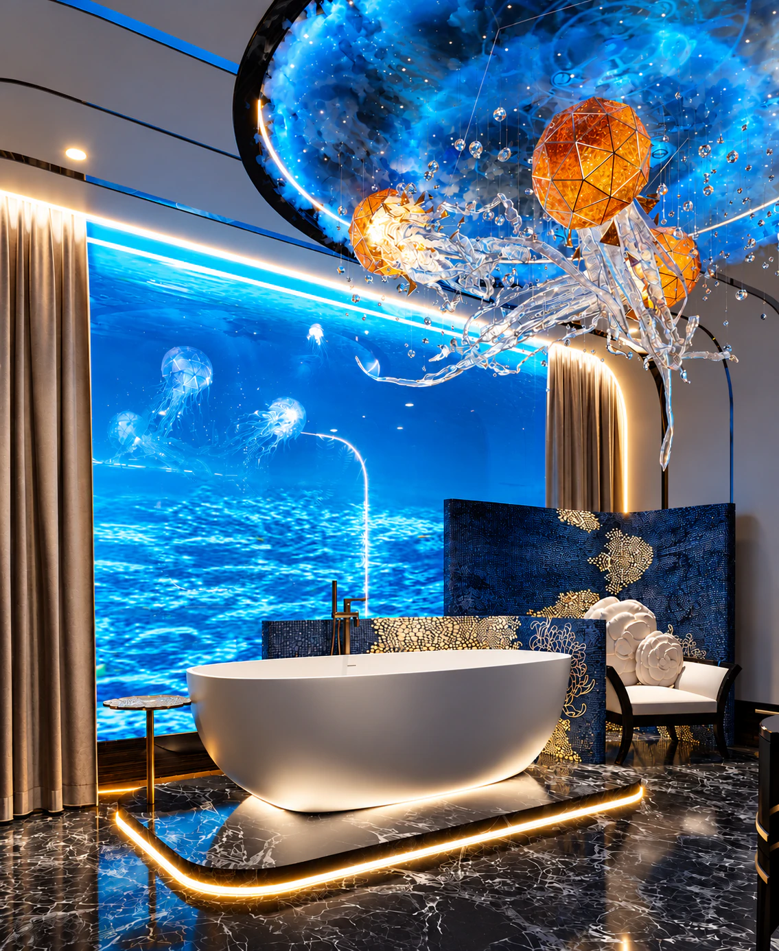 An Under Water World Bathroom Interior Design