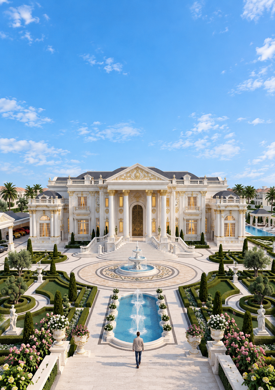 House Plan for Large Plots: Designing Villas on 2000-12000 m²
