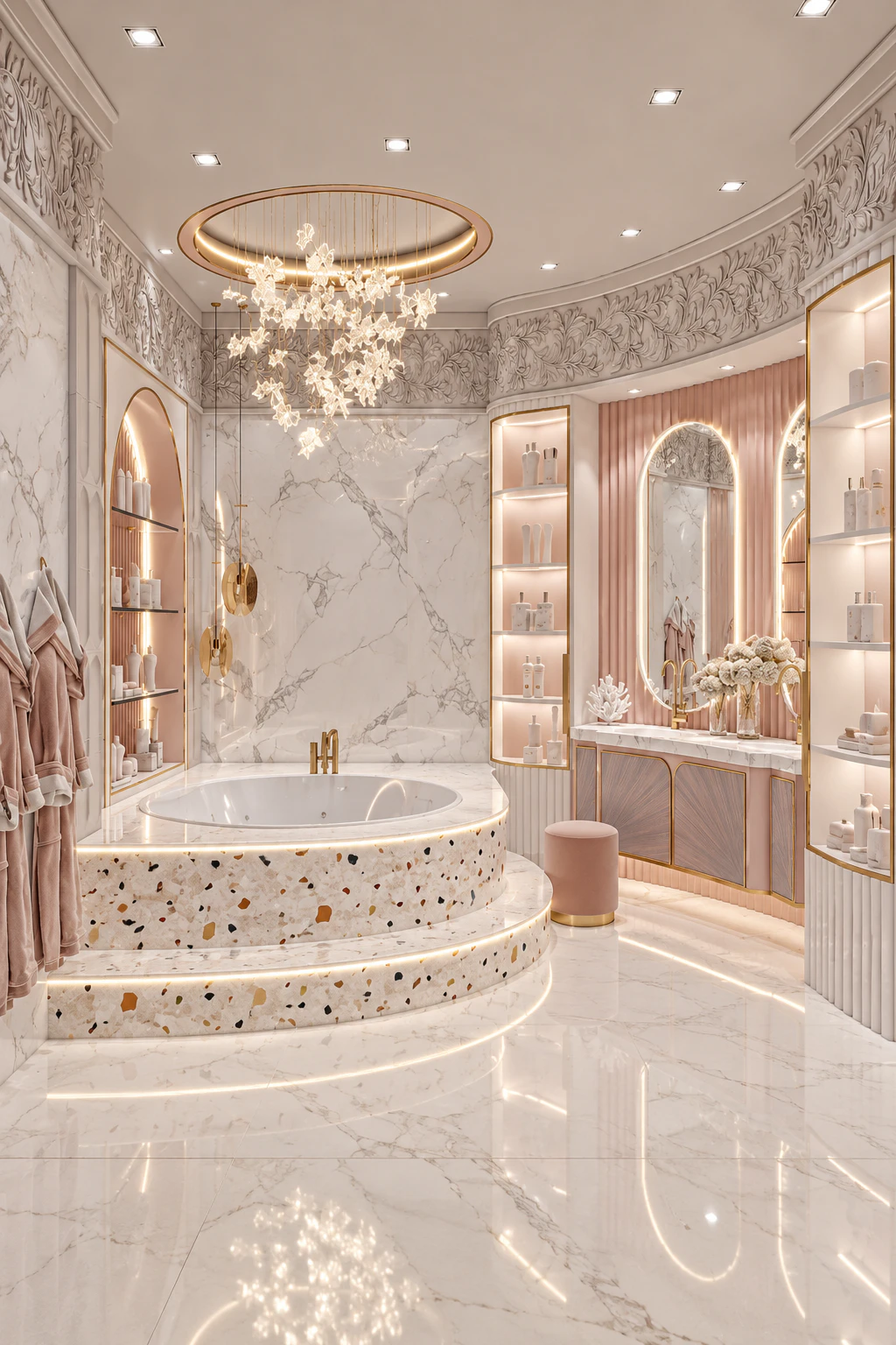 تصميمات حمامات مذهله في لوس انجلوس