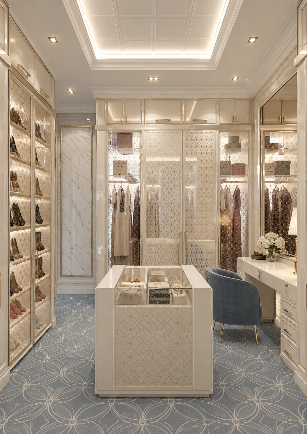 Stylish Chic dressing room design