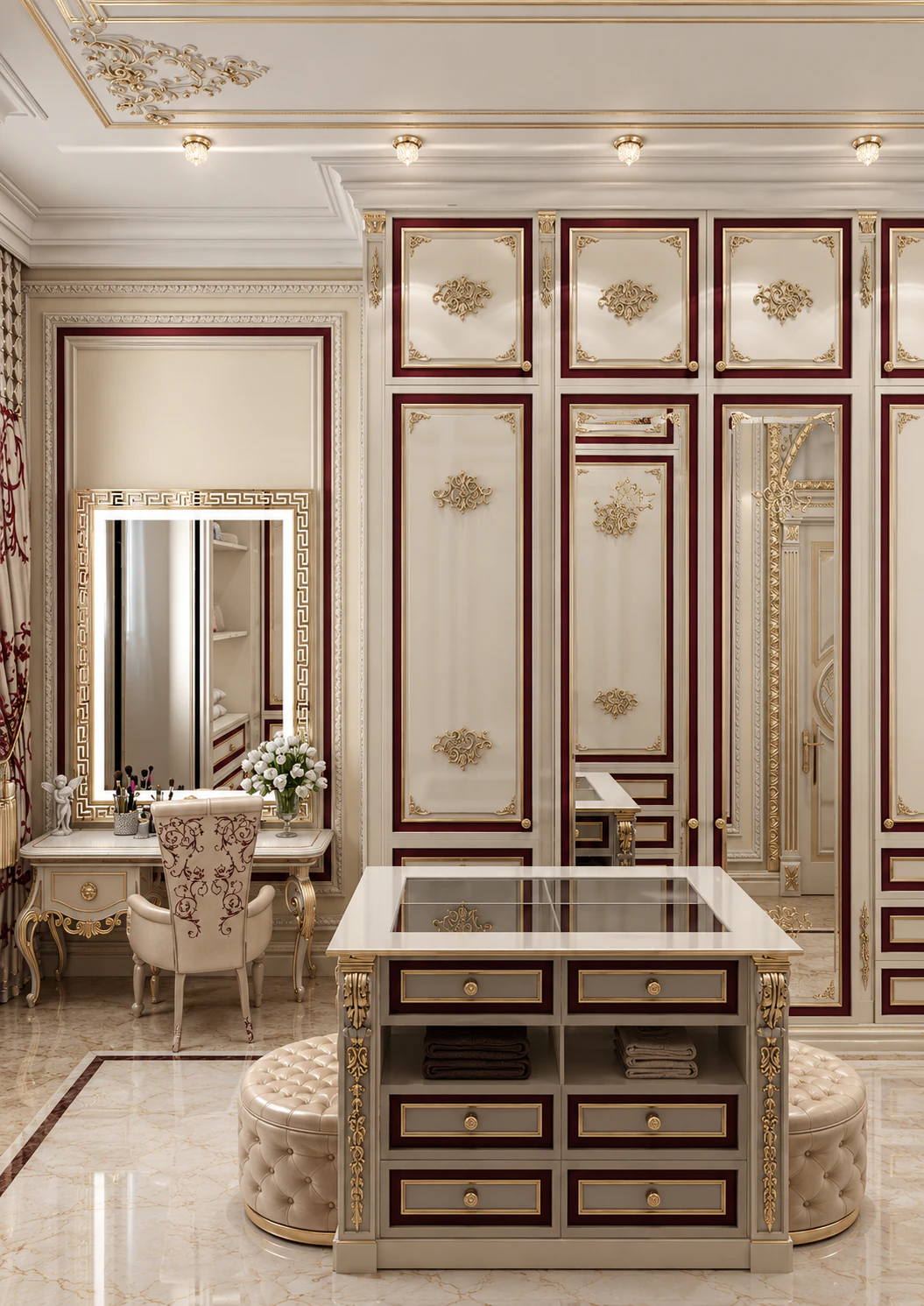 Finest Chic Dressing Room Design